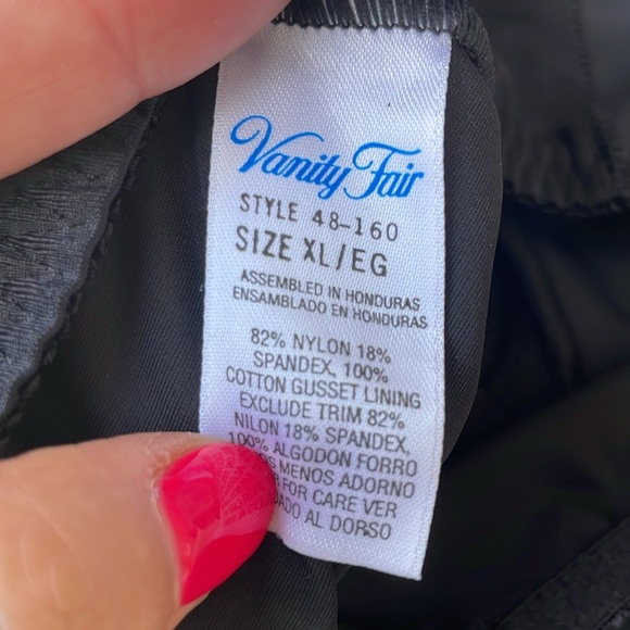 Vintage Vanity Fair Womens Nylon Panties Underwear NWT Black Just Stunning XL - Picture 12 of 12